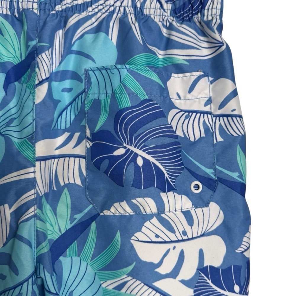 4/$25 The Children’s Place Boys Swim Trunks Size XXL 16 Blue Tropical Vacation - Picture 7 of 8